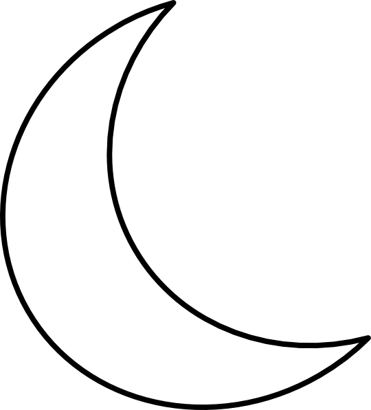 Icon For Dark Mode. A picture of a moon.